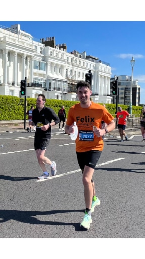 FELIX ELLIN - Ran the Brighton Marathon for Cameron’s Orphanage 5 Felix Ellin ran the Brighton Marathon
