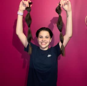 Fundraising 4 Millie cuts 19 inches off her hair!
