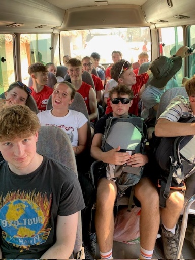 Hurst Expedition 2024 to Cameron's Orphanage 70 On the bus