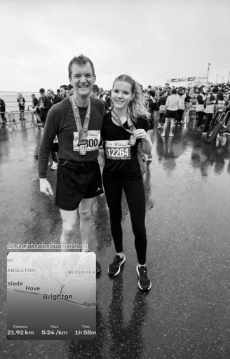 Amelia ran the 2026 Altra Brighton Half Marathon